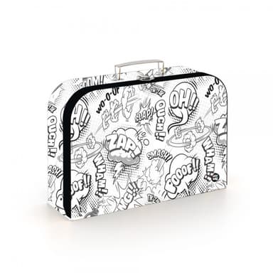 Kartonpp Kufřík lamino 34 cm Komiks White