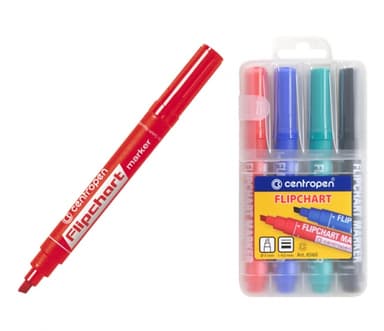 CENTROPEN, a.s. Popisovač CENTROPEN 8559/4 STÍRATELNÝ značkovač sada s magnetickou houbičkou