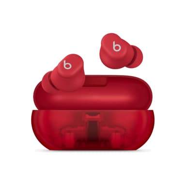 Apple Bezdrátová sluchátka Beats Solo Buds – průhledná červená
