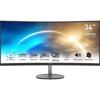 MSI PRO MP341CQ monitor 34'