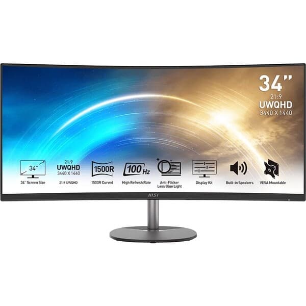 MSI PRO MP341CQ monitor 34'