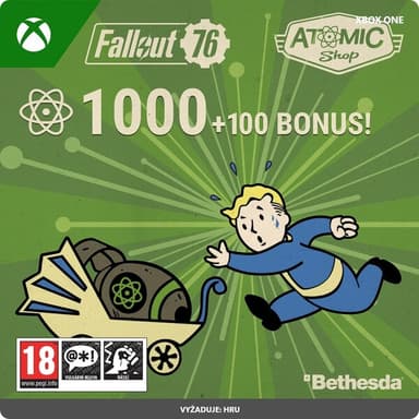 Microsoft Fallout 76: 1000 (+100 Bonus) Atoms (Xbox One)
