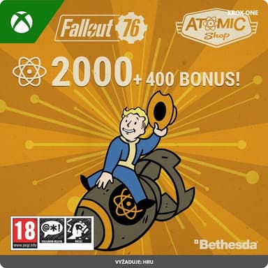 Microsoft Fallout 76: 2000 (+400 Bonus) Atoms (Xbox One)