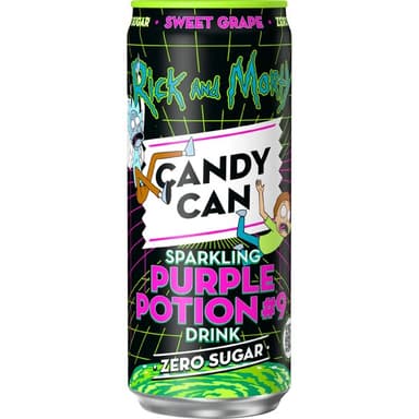 Sycená limonáda Candy Can Rick and Morty - Hrozny 330 ml