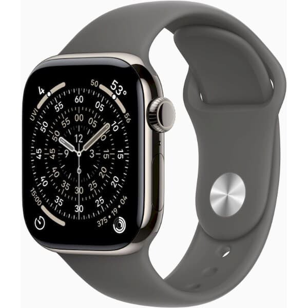 Apple Watch Series 11 Cellular (42mm) Prírodný titán so skalo šedým športovým remienkom M/L