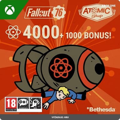 Microsoft Fallout 76: 4000 (+1000 Bonus) Atoms (Xbox One)