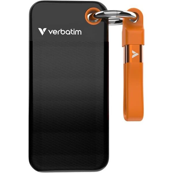 Verbatim Pocket externý 1TB USB-C čierna/oranžová