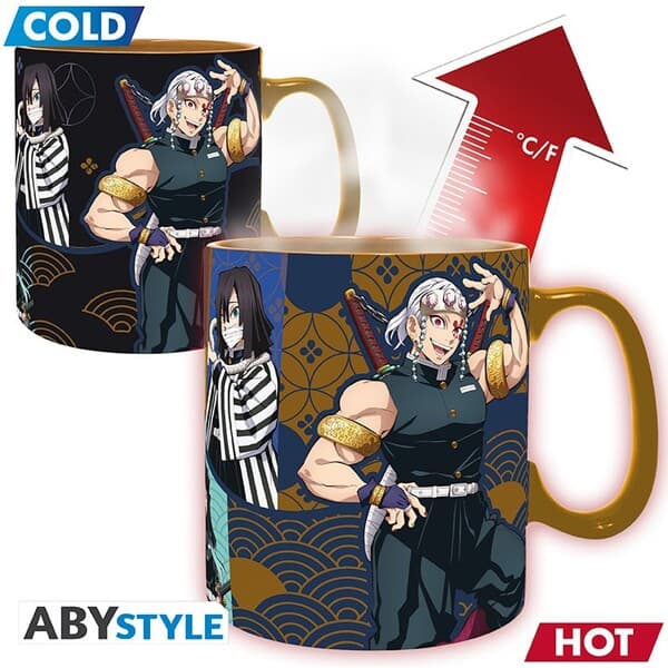Hrnek Abysse Corp Demon Slayer - Hashira (měnící se motiv) 460 ml