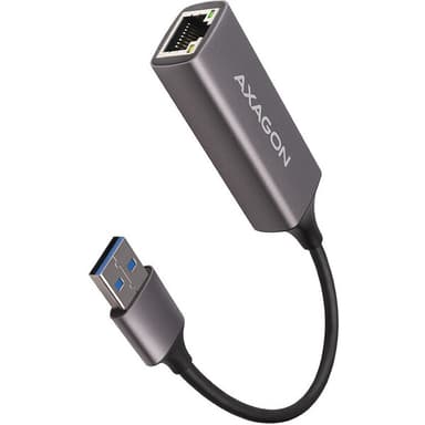 AXAGON ADETR USB A 3.2 Gen 1 Gigabit Ethernet sieťová karta auto instal titánovo sivá