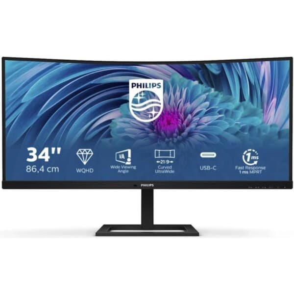 Philips 346E2CUAE USB-C zakrivený monitor 34'