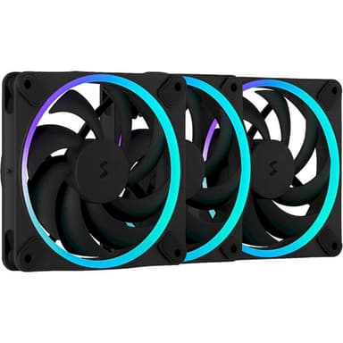 Fractal Design Momentum 12 RGB 3-pack černý