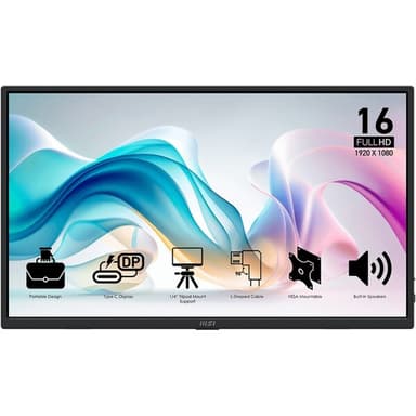 MSI PRO MP165 E6 monitor 15,6"