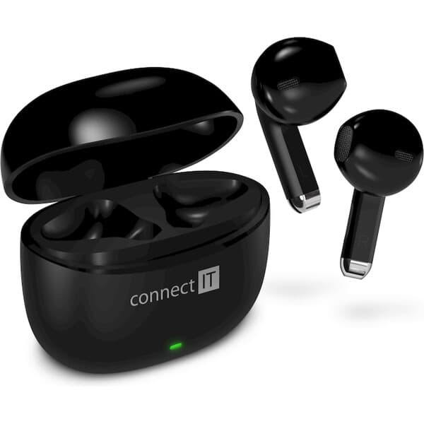 CONNECT IT True Wireless SonicBass sluchátka do uší s mikrofonem černá