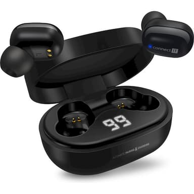 CONNECT IT True Wireless SensorTouch sluchátka do uší s mikrofonem černá