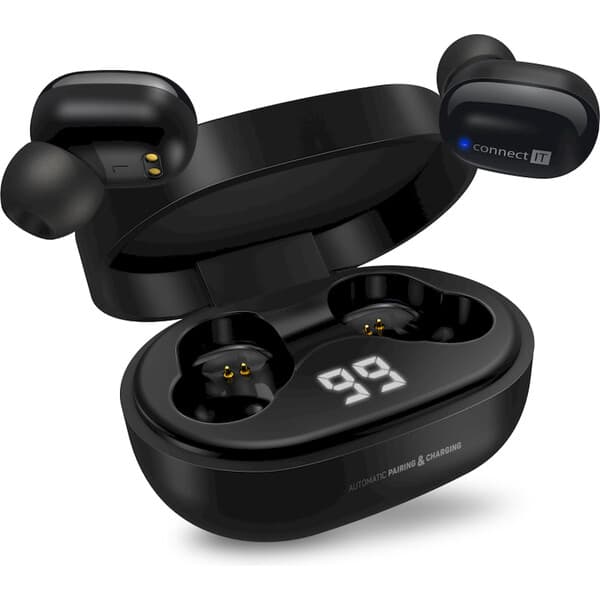 CONNECT IT True Wireless SensorTouch sluchátka do uší s mikrofonem černá