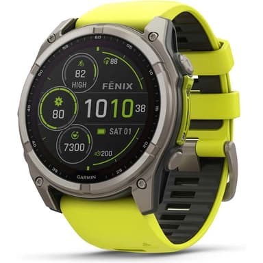 Garmin Fenix 8 Solar 51 mm titan žluté