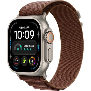 Apple Watch 49/46/45/44mm burgundsky červený alpský ťah z prírodného titánu S