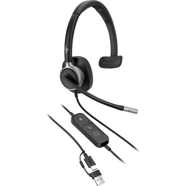 HP Poly Mission 615 Monaural USB Wired Headset