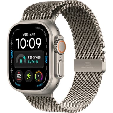 Apple Watch 49/46/45/44mm milánský tah z přírodního titanu S