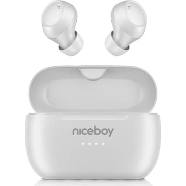Niceboy Podsie 5 PRO bezdrátová sluchátka bílá