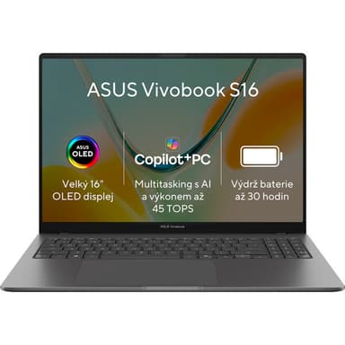 ASUS Vivobook S16 (S5608QA-OLED207W) šedý