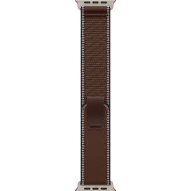 Apple Watch 49/46/45/44mm tmavě umbrový trailový tah z přírodního titanu M/L