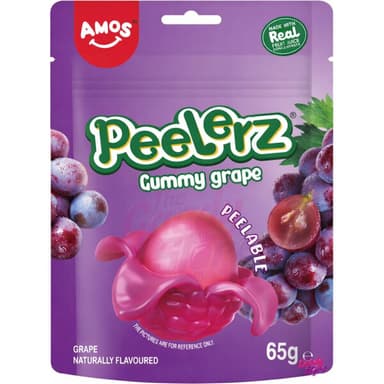 Ostatní značky Želé bonbony Amos Peelerz - Hroznové víno 65 g