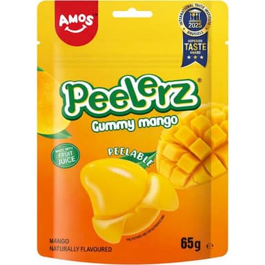 Ostatné značky Želé bonbóny Amos Peelerz - Mango 65 g
