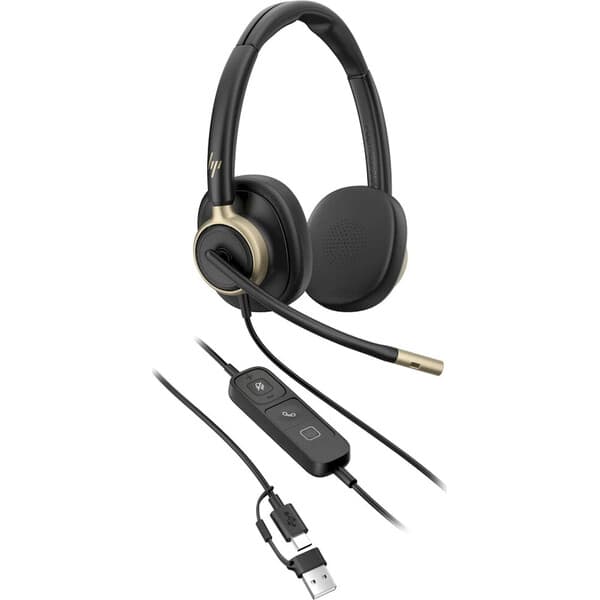 HP Poly Mission 825 Stereo USB Wired Headset
