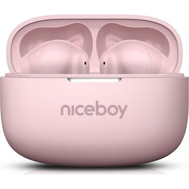 Niceboy Beans 5 PRO bezdrátová sluchátka růžová