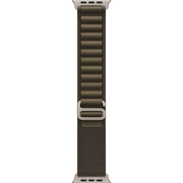 Apple Watch 49/46/45/44mm tmavo olivový alpský ťah z prírodného titánu S