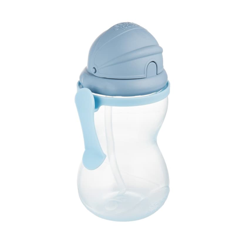 Canpol babies Lahev sportovní se slámkou 370ml modrá