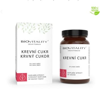 Topvet Krevní cukr - tobolky Bylinná směs pro podporu normální hladiny glukózy v krvi