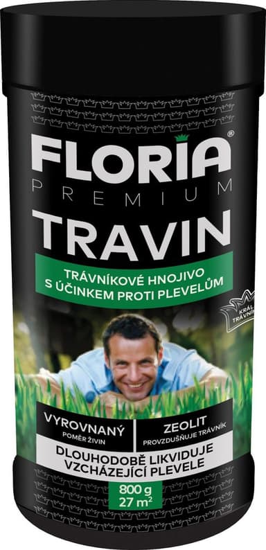 Agro FLORIA Travin 0,8 kg 3v1 (hnojivo+herbicid+aktivátor půdy)