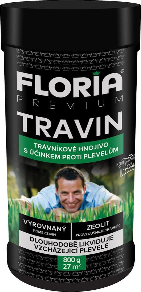 Agro FLORIA Travin 0,8 kg 3v1 (hnojivo+herbicid+aktivátor půdy)