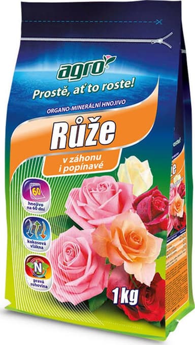AGRO Hnojivo organo – minerálne ruže, 1 kg