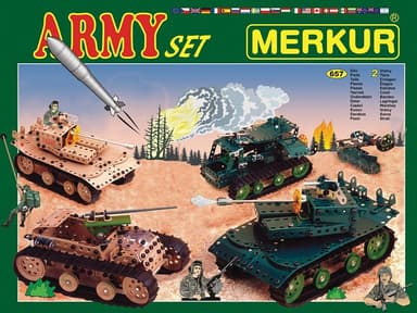 Merkur Army Set, 657 dílů, 40 modelů