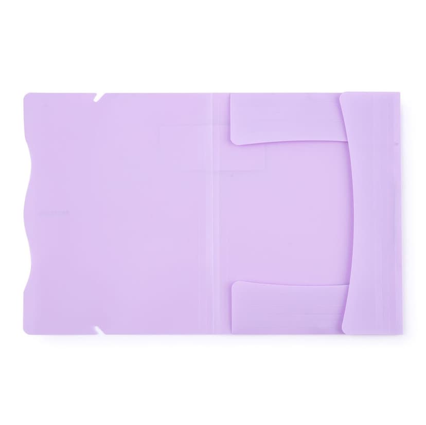 Oxybag Karton P+P Sloha s gumou A4 PP PASTELINI fialová