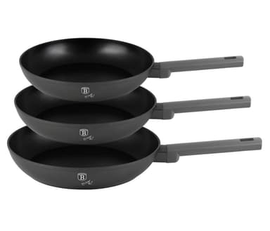 BERLINGERHAUS Sada pánví s titanovým povrchem 3 ks Antracit Collection BH-8138