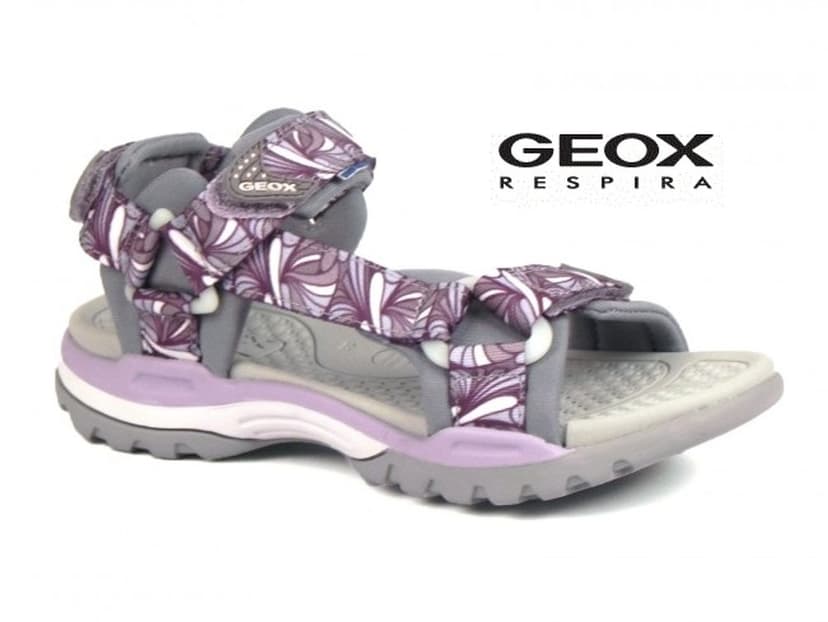GEOX sandály J BOREALIS G. A GREY/LILAC