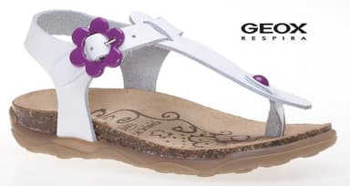 Dámské letní boty GEOX JR SANDAL ALOHA WHITE
