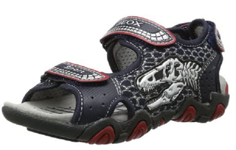 Dětská letní obuv GEOX J S.STRIKE F – MESH+PR.DBK NAVY/SILVER