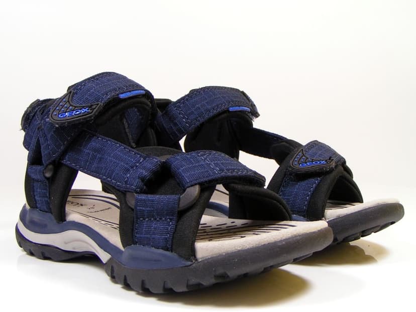 GEOX letní boty J BOREALIS BOY NAVY/BLACK