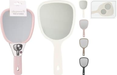 Plastimex zrcátko 13cm s ručkou, 4barvy, plast