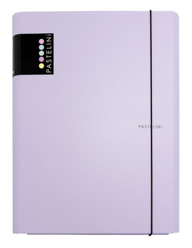 Kartonpp 3klopé lamino desky s gumičkou PASTELINI fialová