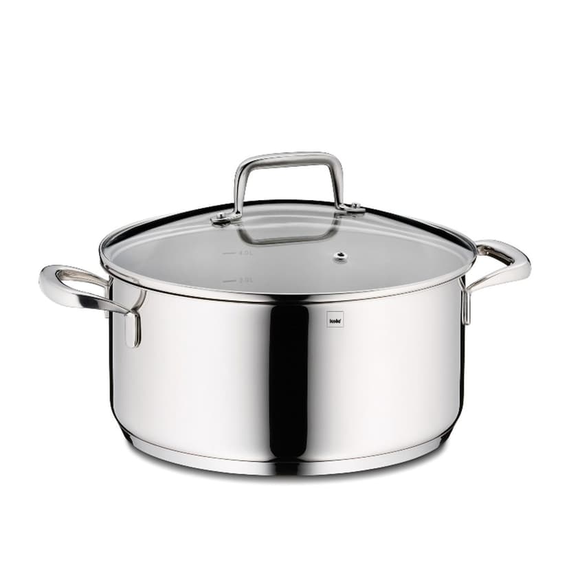 KELA Kastrol s poklicí nerez 18/10 FLAVORIA 24 cm KL-10173
