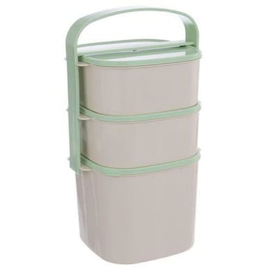 Plastimex jídlonosič 3D (1x2,0l+2x1,15l) ALMI plus, čtverc., plast