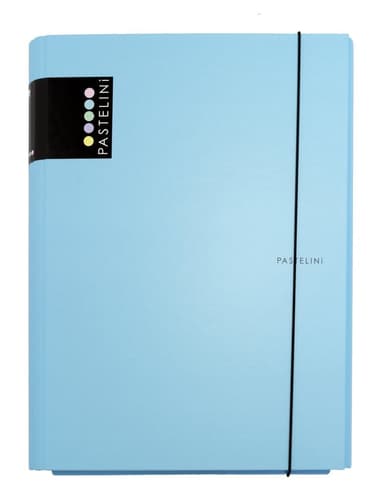 Kartonpp 3klopé lamino desky s gumičkou PASTELINI modrá