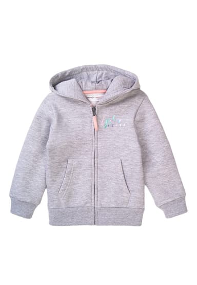 Dievčenská mikina s kapucňou, Minoti, 8GZTHRU 2, sivá