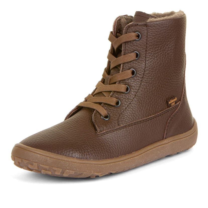 Detská zimná barefoot obuv TEX LACES Brown, Froddo, G3160236-1, hnedá